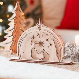 Minimalizmus és elegancia minden darabban! ✨ Ezeket a gyönyörű nyírfa rétegelt lemez betlehemeket szeretettel készítik...